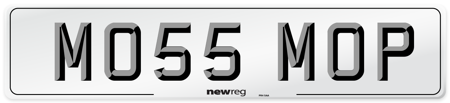 MO55 MOP Number Plate from New Reg
